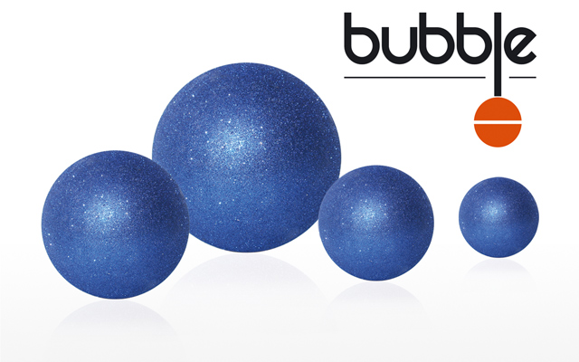 Set di 18 Sfere in EPS Bubble Blue Diametro 20